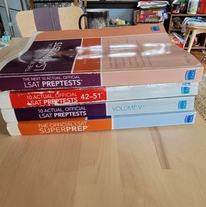 2 of 4 LSAT test prep books